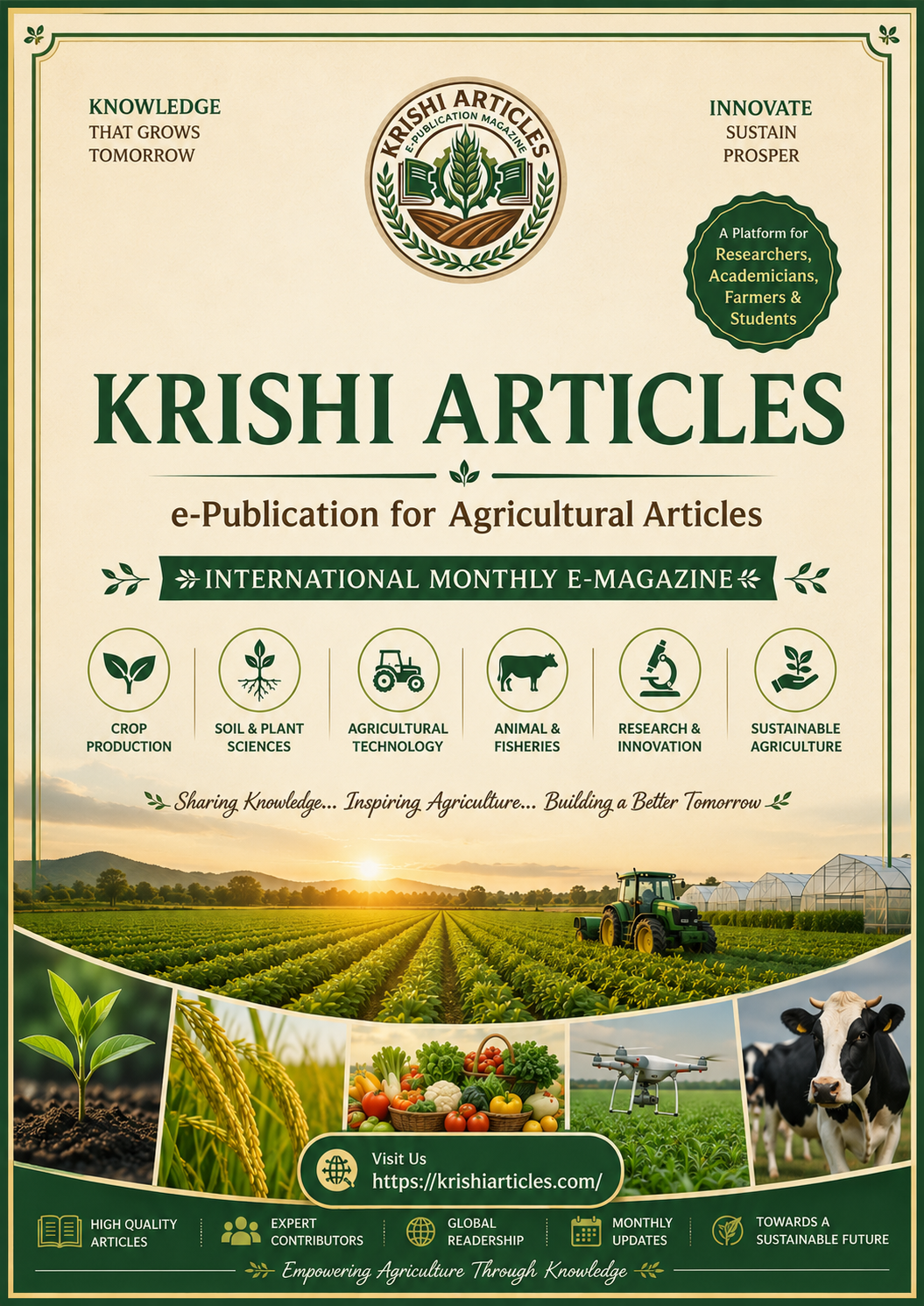 Krishi Articles Magazine Cover Layer